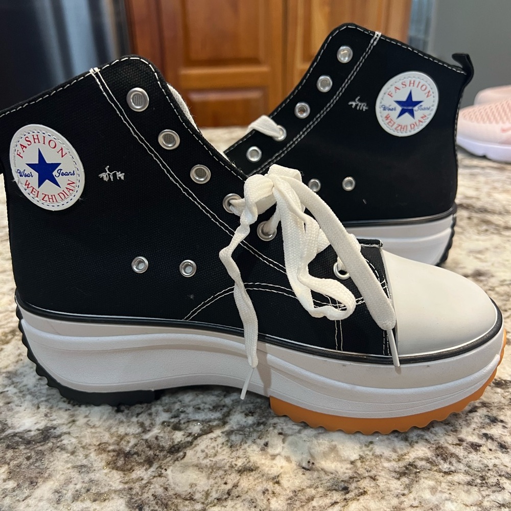 High-Top Black Sneakers